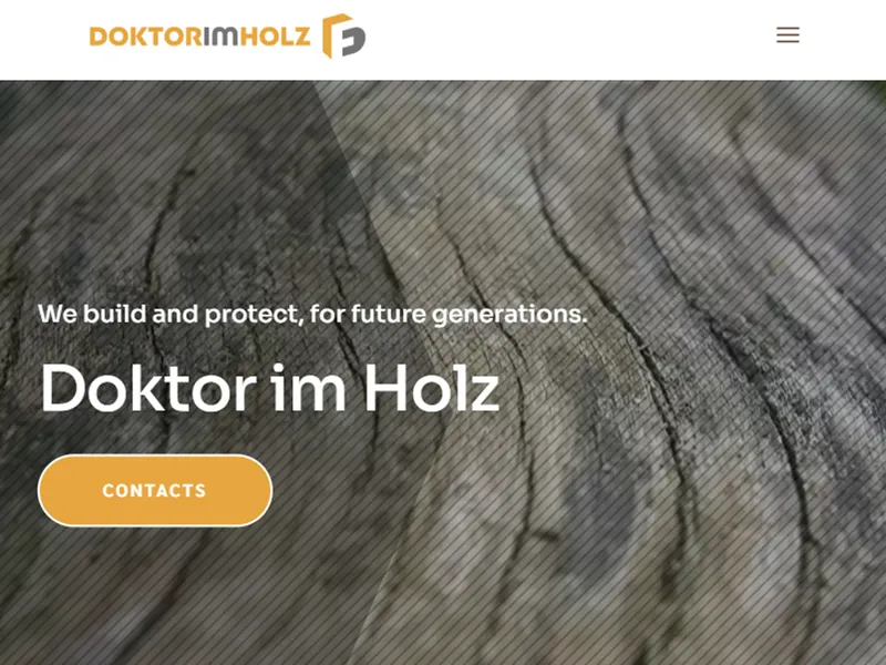 Doktor Imholz — Faipar weboldal előnézet