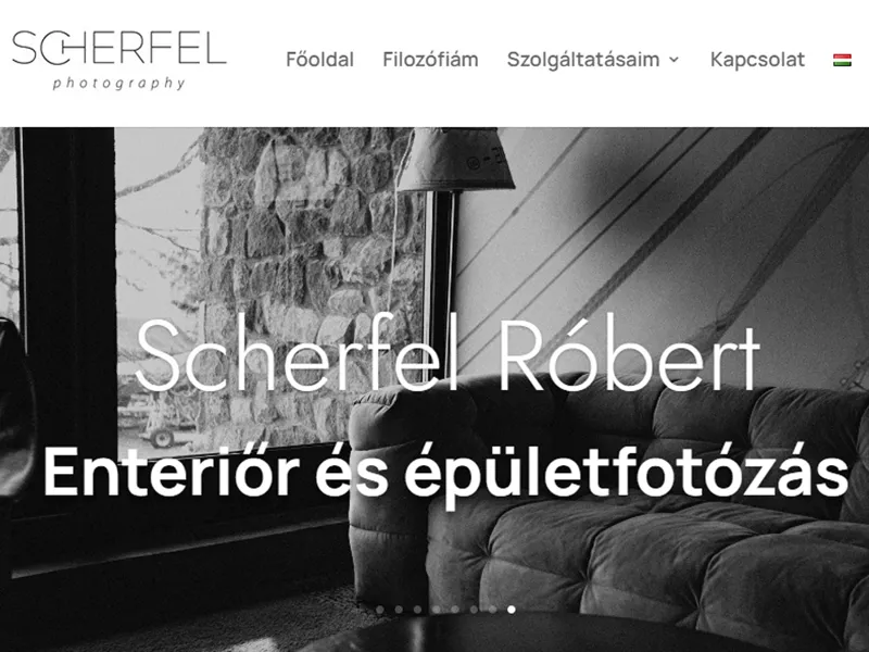 Scherfel — Fotó weboldal előnézet